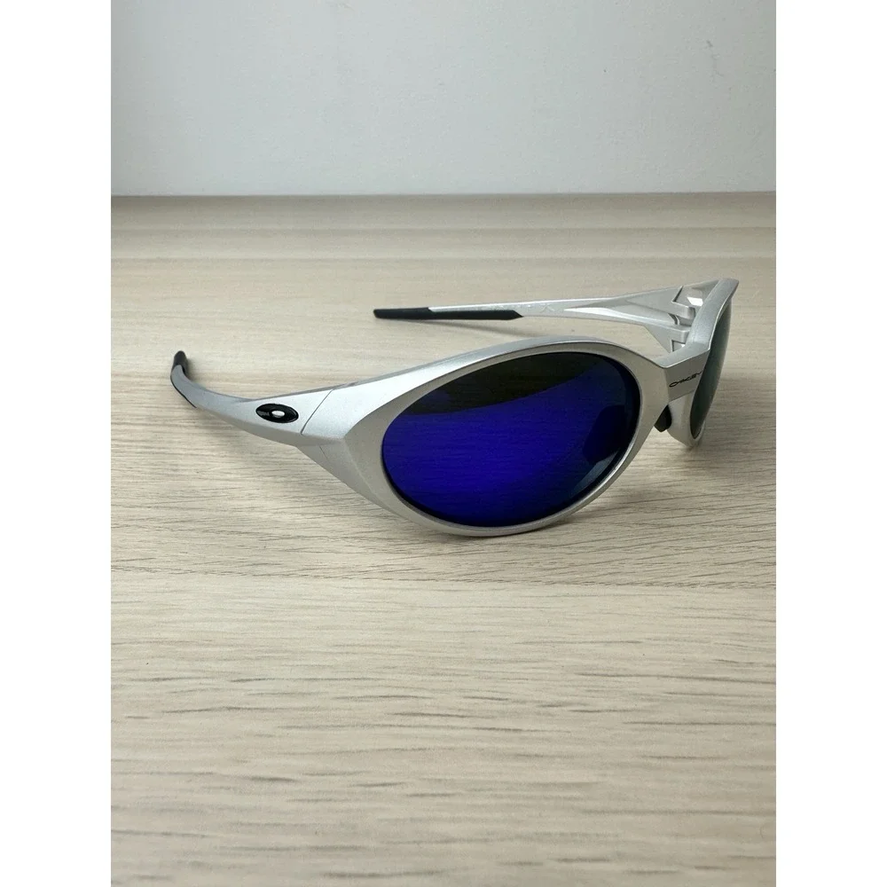 Oakley OO9438 Eye Jacket Matte Silver Frame/Blue Prizm Polarized Lenses